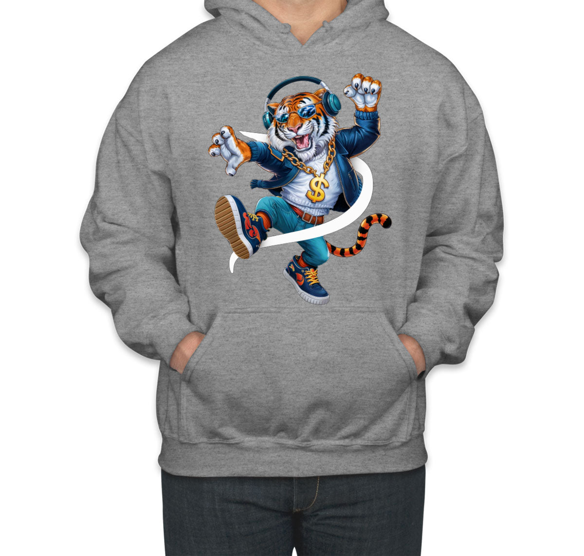 Dancing Tiger Unisex Hoodie