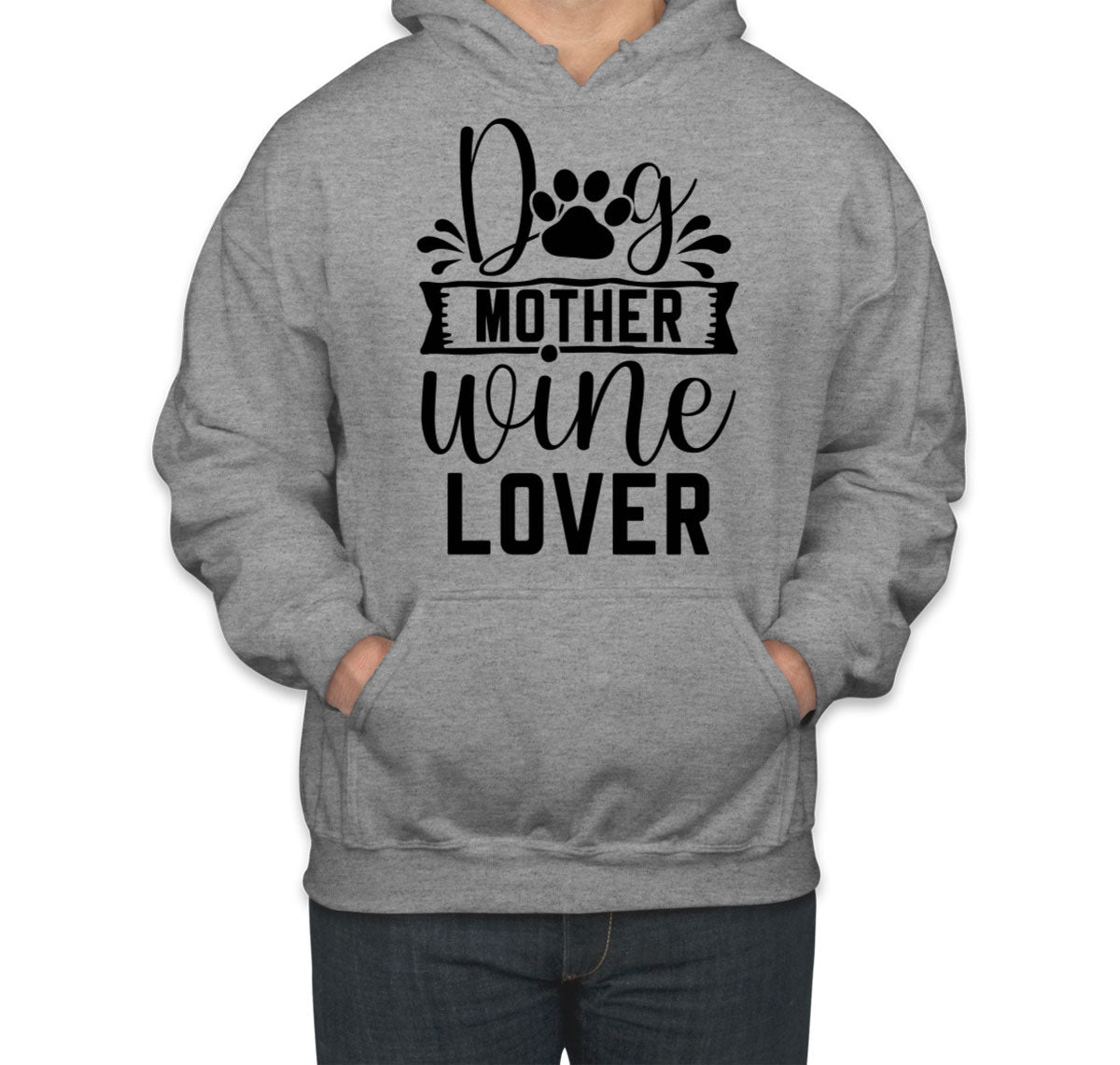 Dog Mother Wine Lover Unisex Hoodie