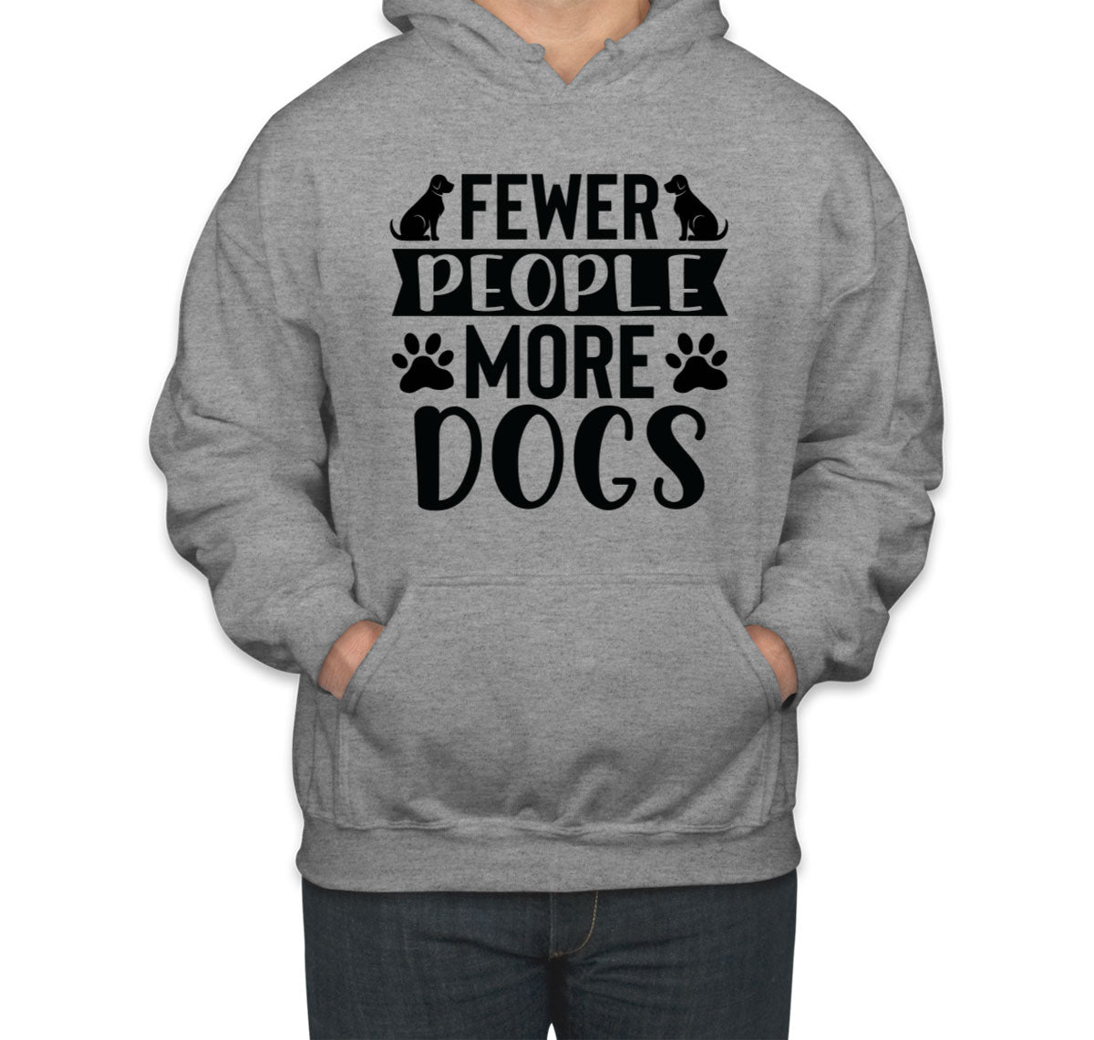 Fewer People More Dogs Unisex Hoodie