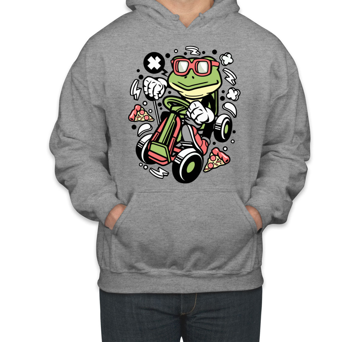 Frog GoKart Racer Unisex Hoodie