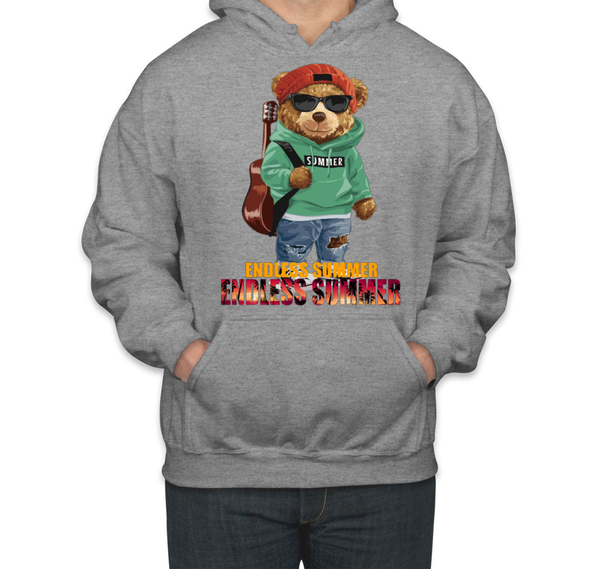 Funny Cool Bear Endless Summer Unisex Hoodie