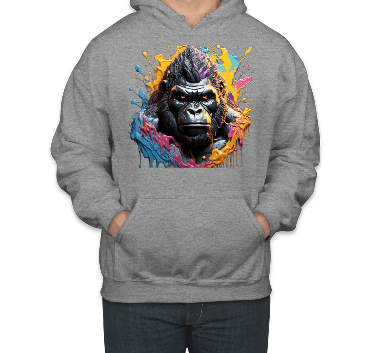 Colorful Gorilla Unisex Hoodie