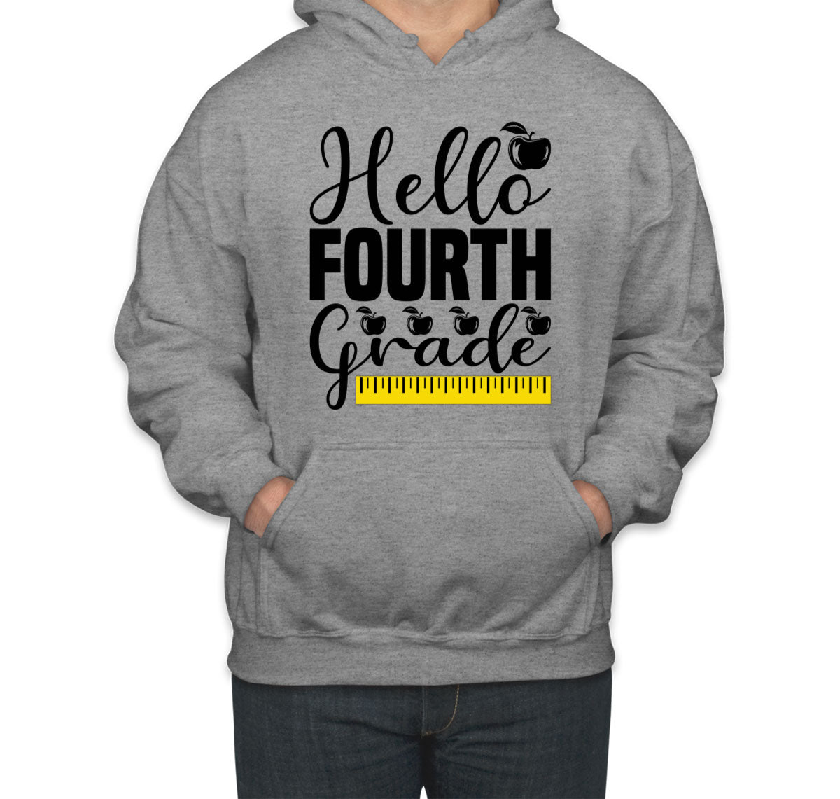 Hello Fourth Grade Teacher Unisex Hoodie