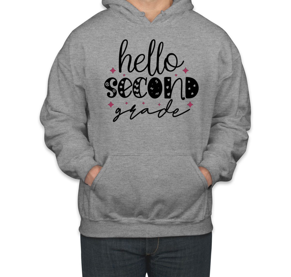Hello Second Grade Teacher Unisex Hoodie