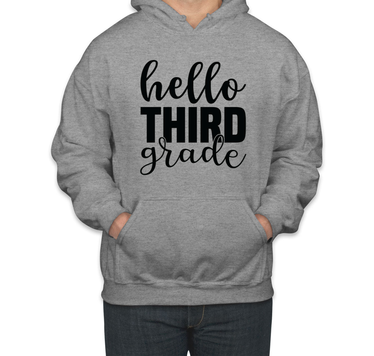 Hello Third Grade Teacher Unisex Hoodie