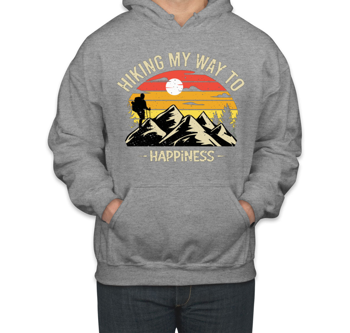 Hiking My Way To Happiness Unisex Hoodie