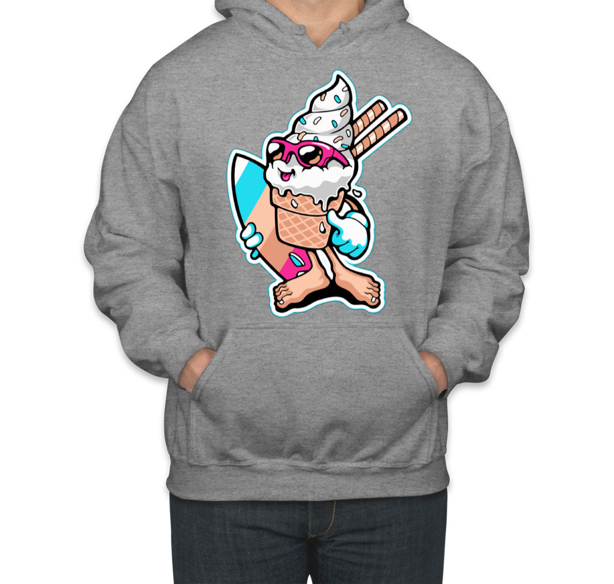 Ice Cream Surfer Unisex Hoodie