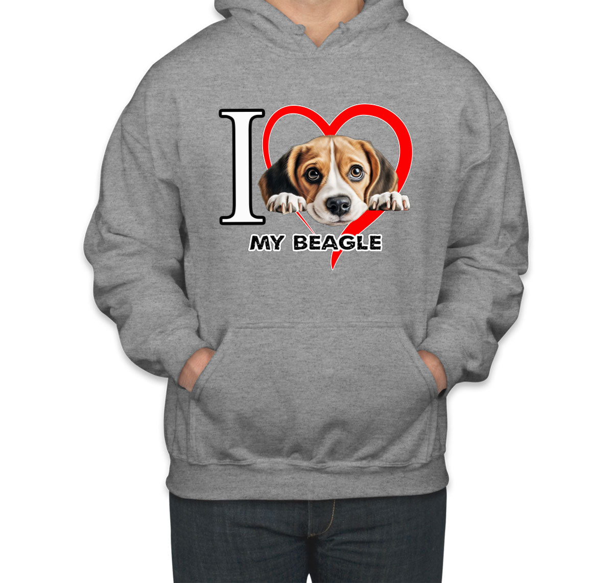 I Love My Beagle Dog Unisex Hoodie
