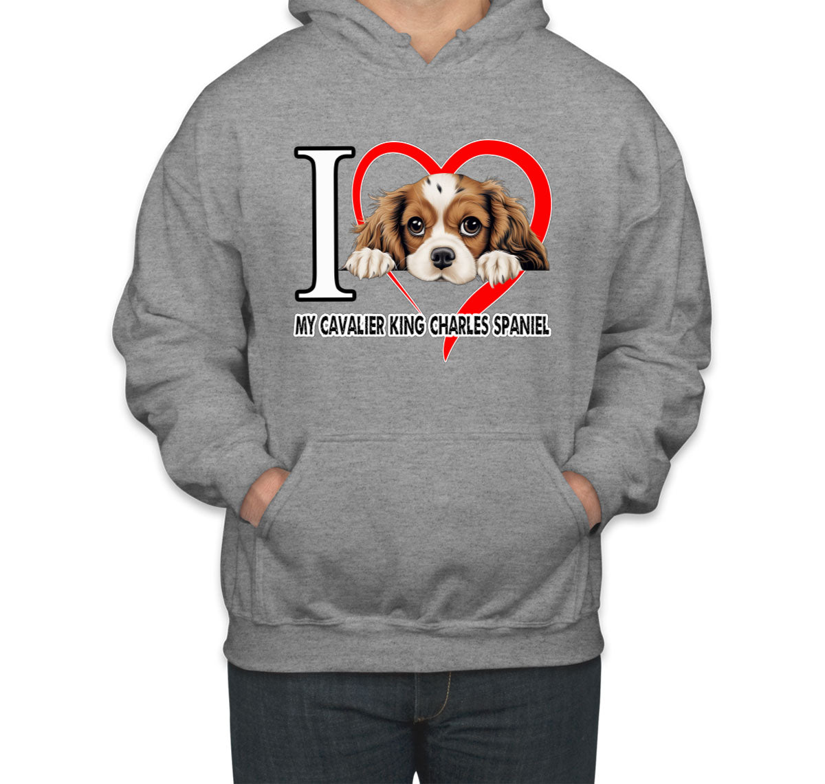 I Love My Cavalier King Charles Spaniel Dog Unisex Hoodie