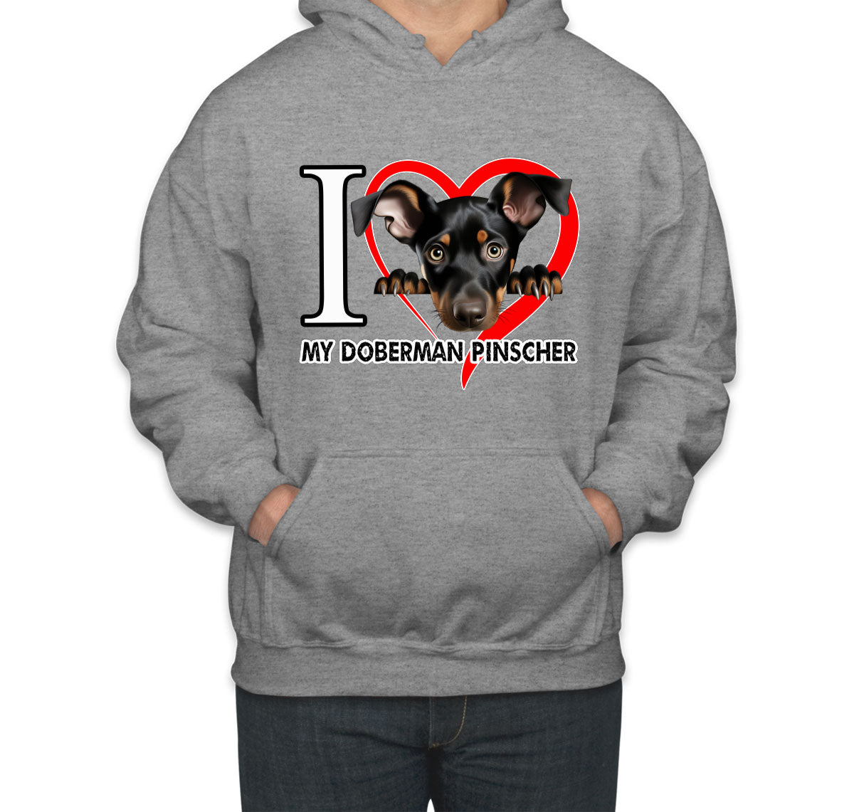I Love My Miniature Pinscher Dog Unisex Hoodie