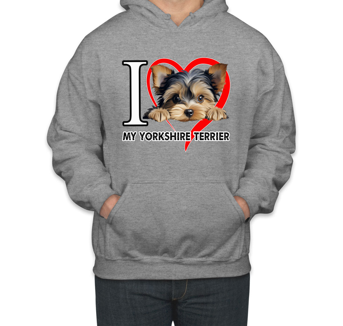I Love My Yorkshire Terrier Dog Unisex Hoodie