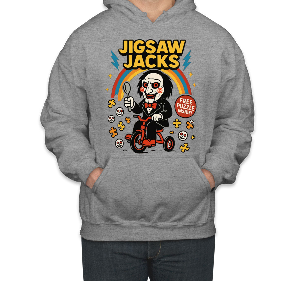 Jigsaw Jacks Halloween Unisex Hoodie