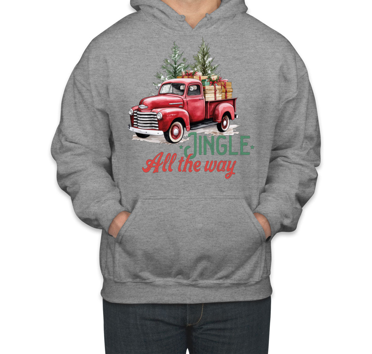 Jingle All the Way Christmas Unisex Hoodie