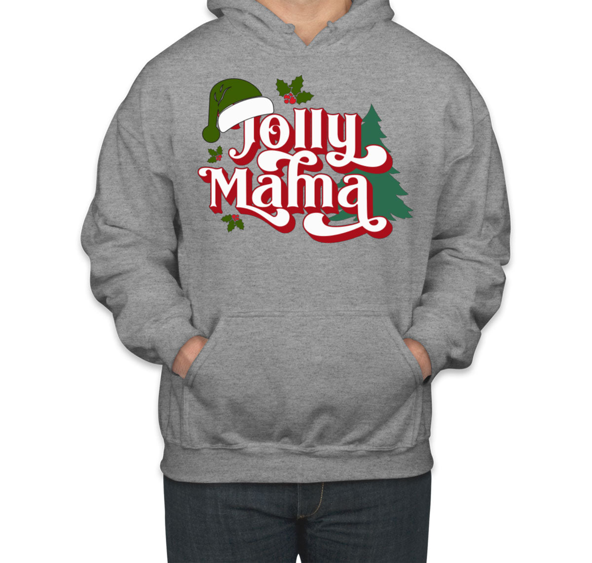 Jolly Mama Christmas Unisex Hoodie
