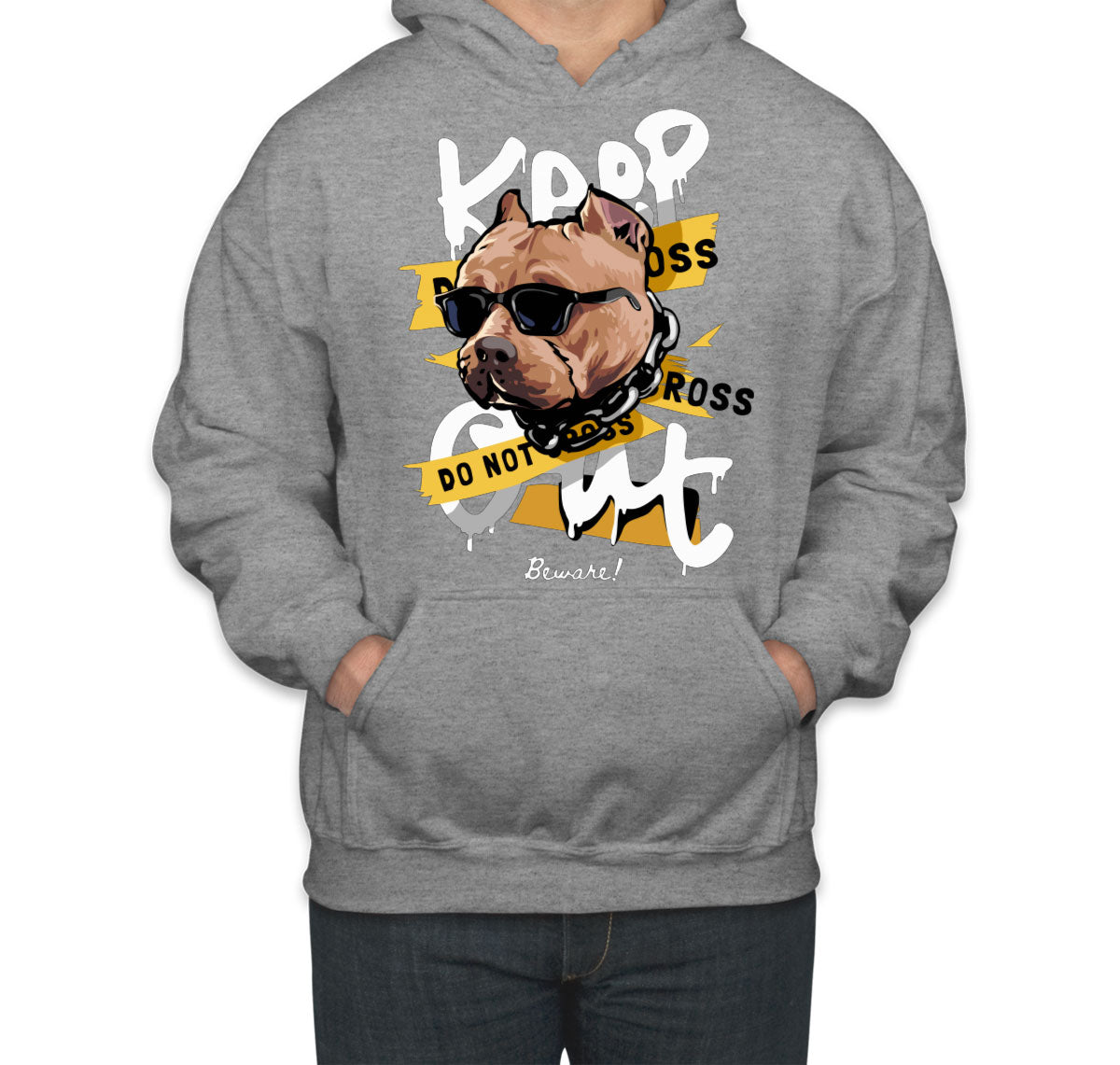 Keep Out Pitbull Dog Unisex Hoodie
