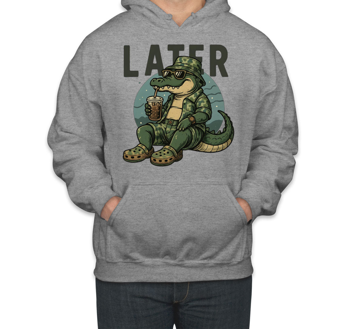 Camo Alligator Hunting Unisex Hoodie