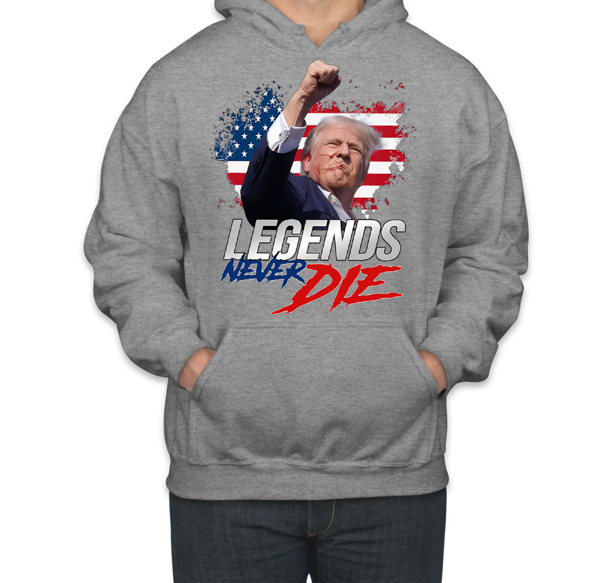 Legends Never Die Trump Unisex Hoodie