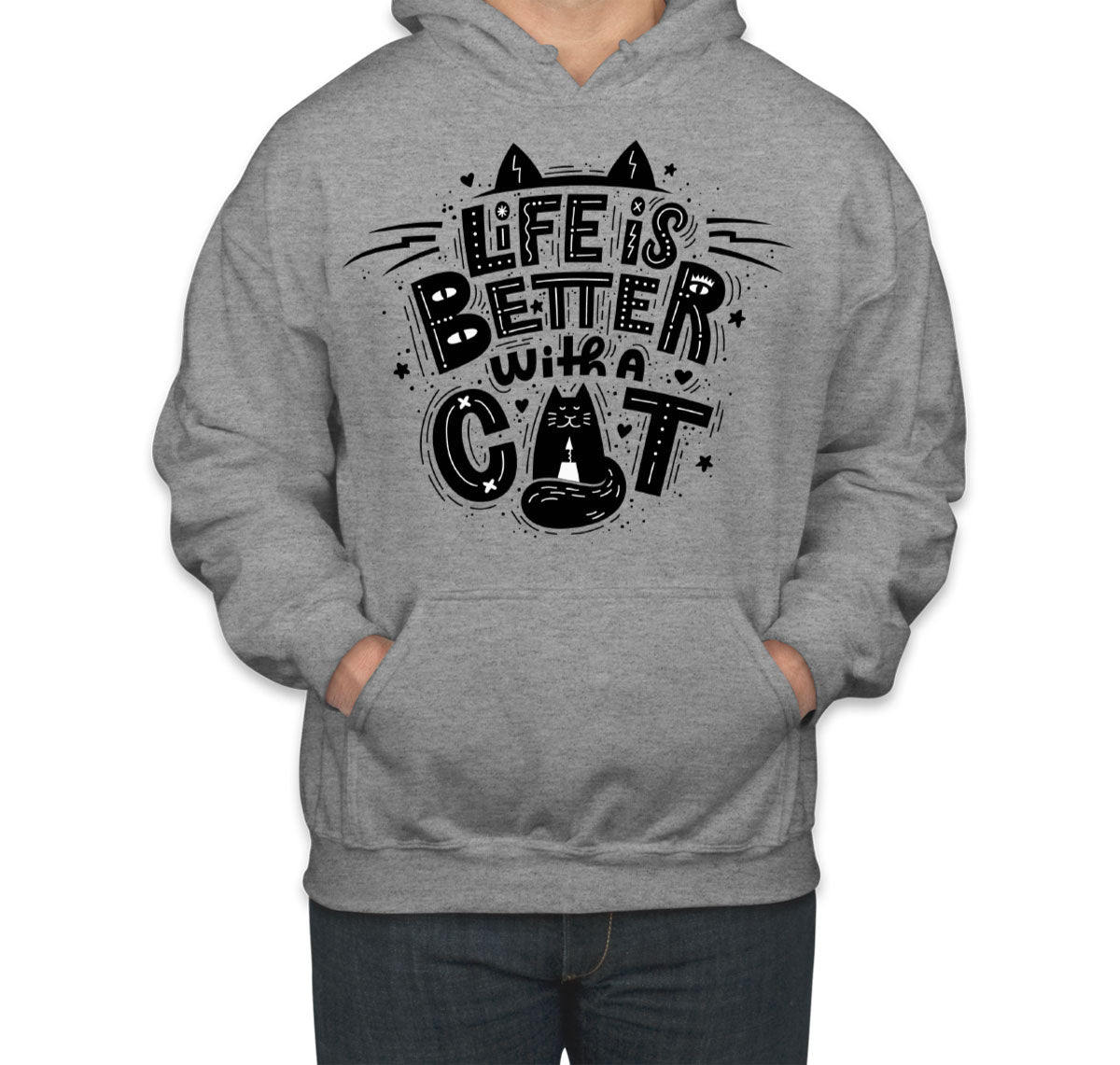 Life Is Better Wit A Cat Unisex Hoodie