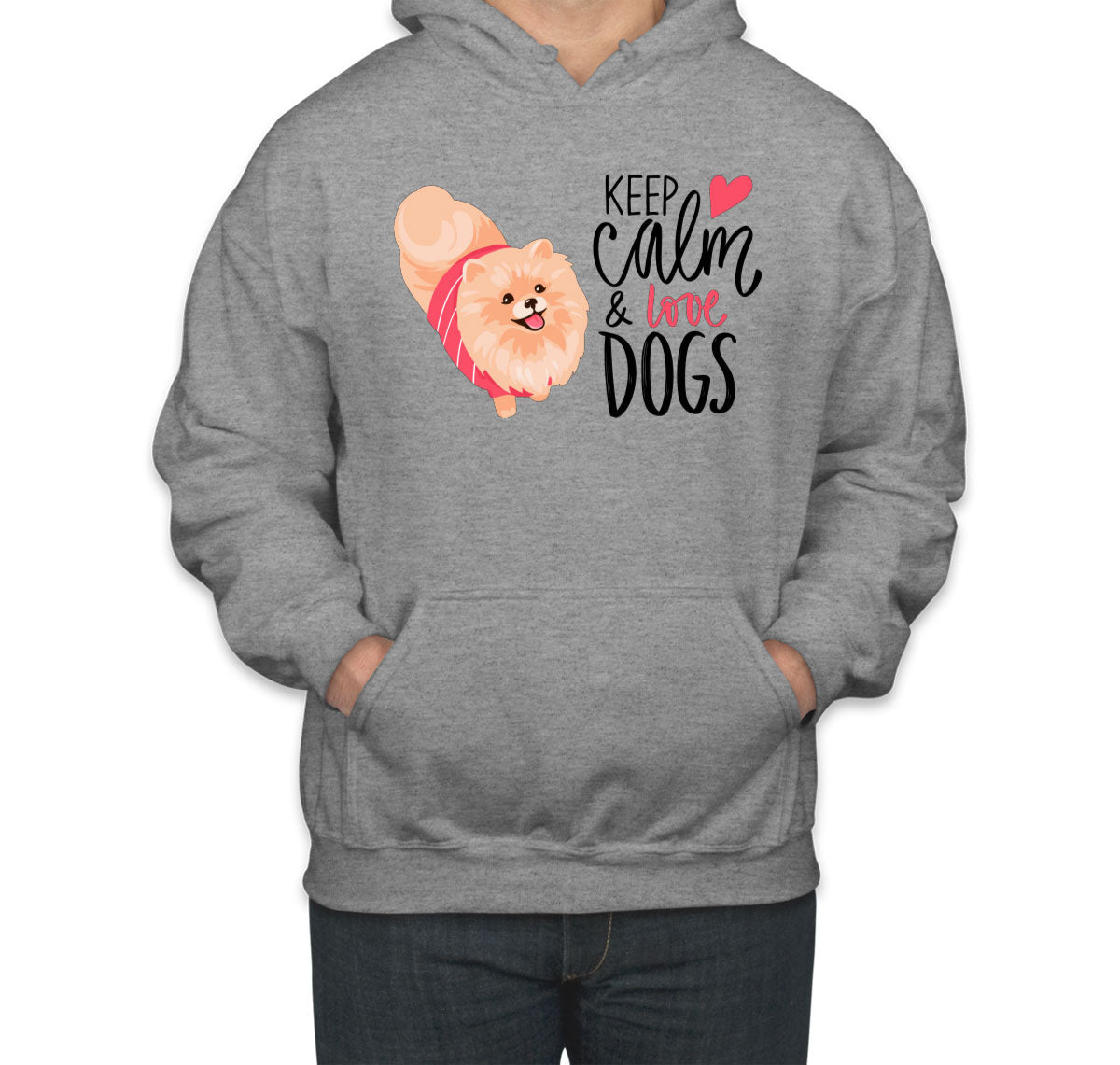 Keep Calm And Love Dogs Unisex Hoodie