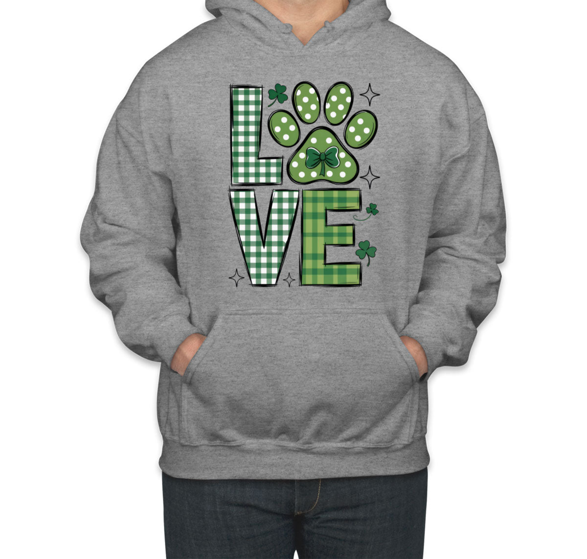 Love Lucky Dog St. Patrick's Day Unisex Hoodie
