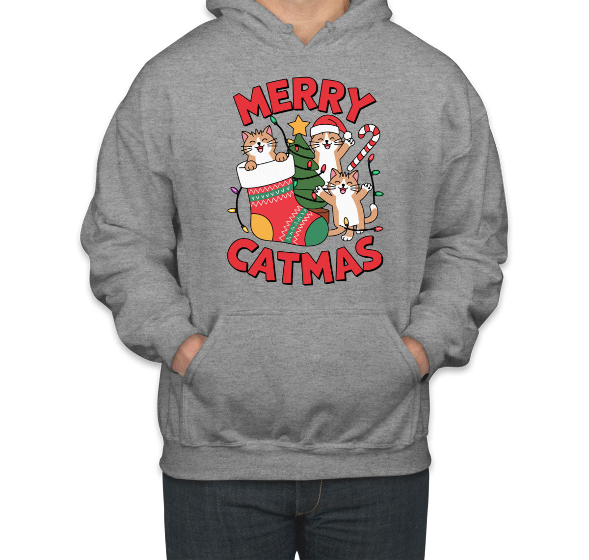 Merry Catmas Unisex Hoodie