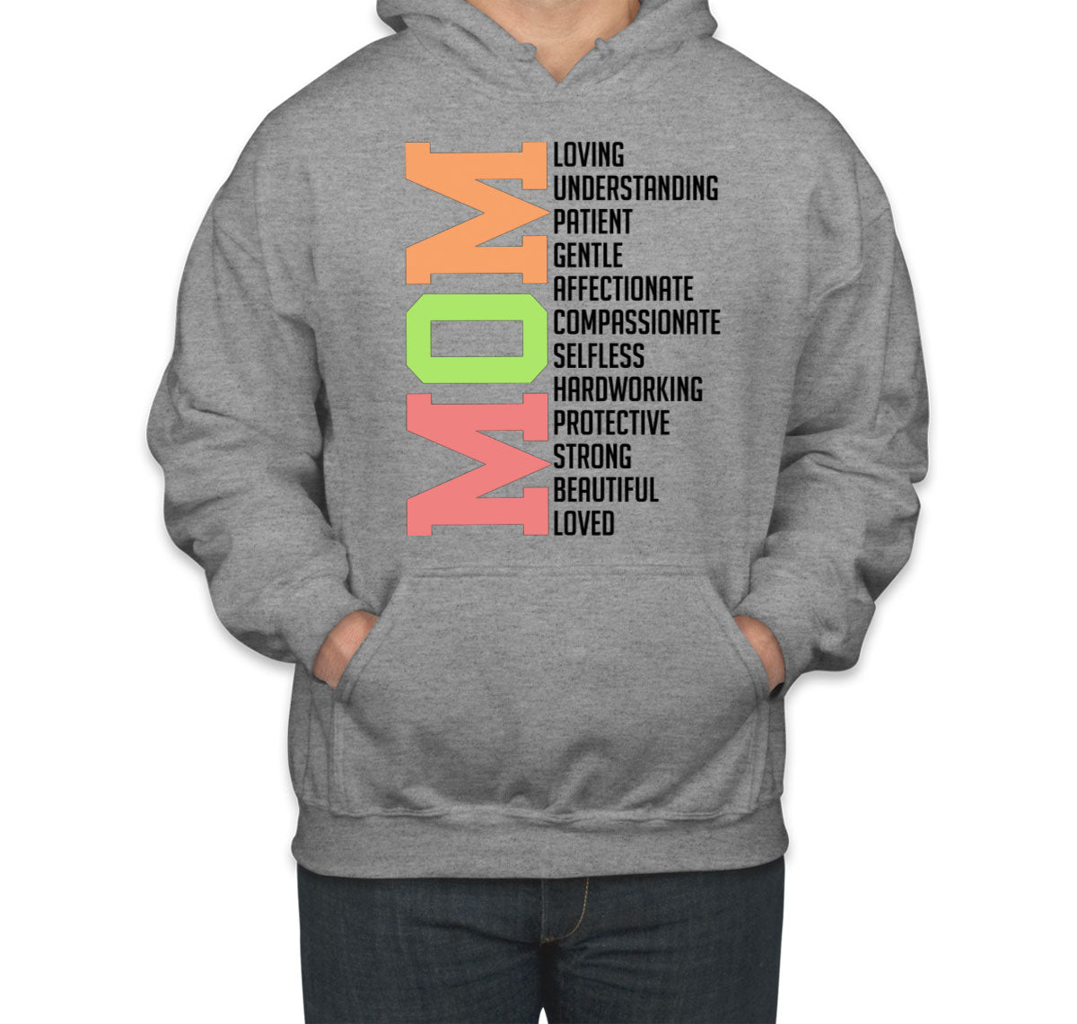 All Words About Mom Mother's Day Unisex Hoodie