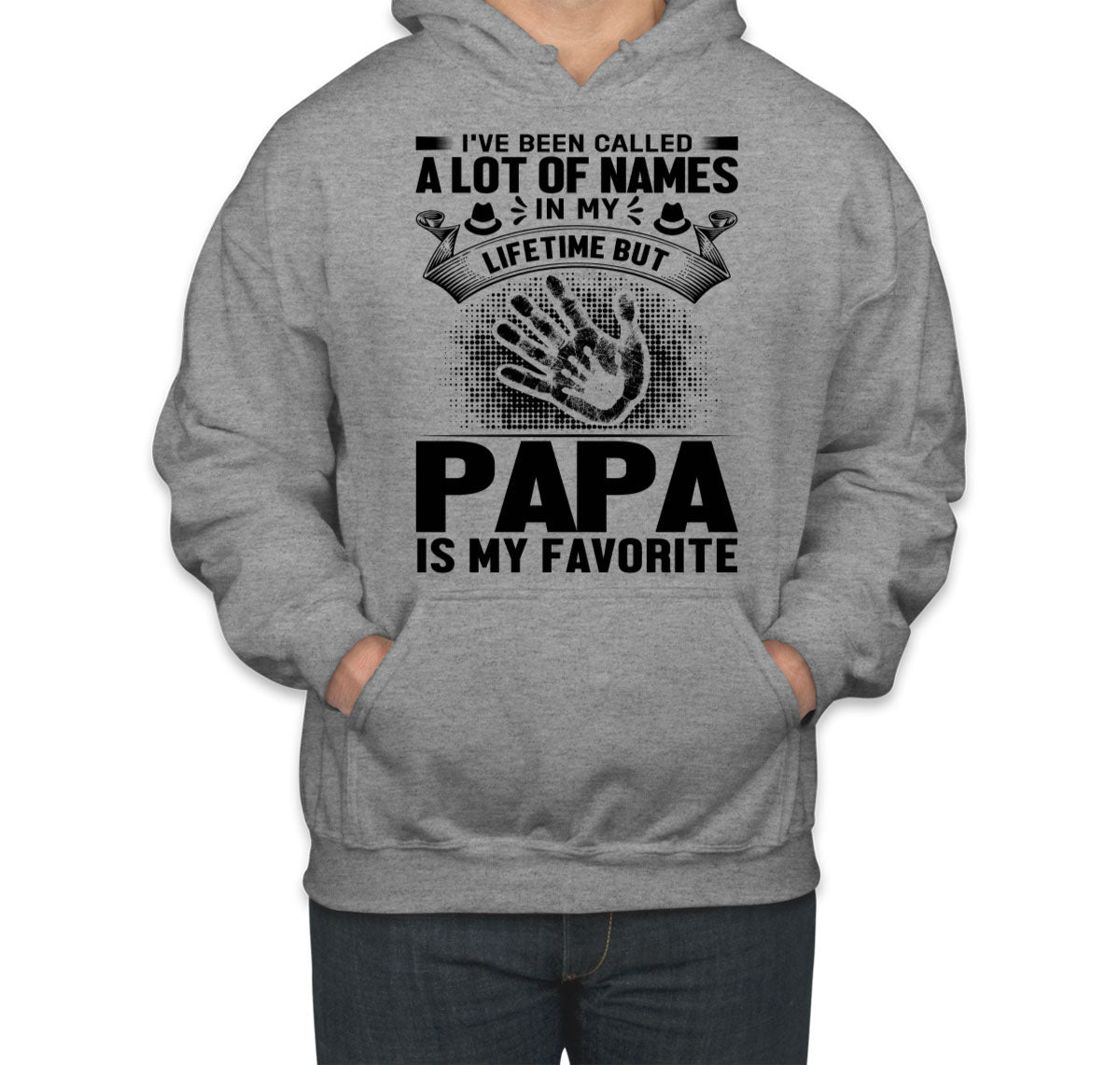 Papa Is My Favorite Name Father's Day Unisex Hoodie