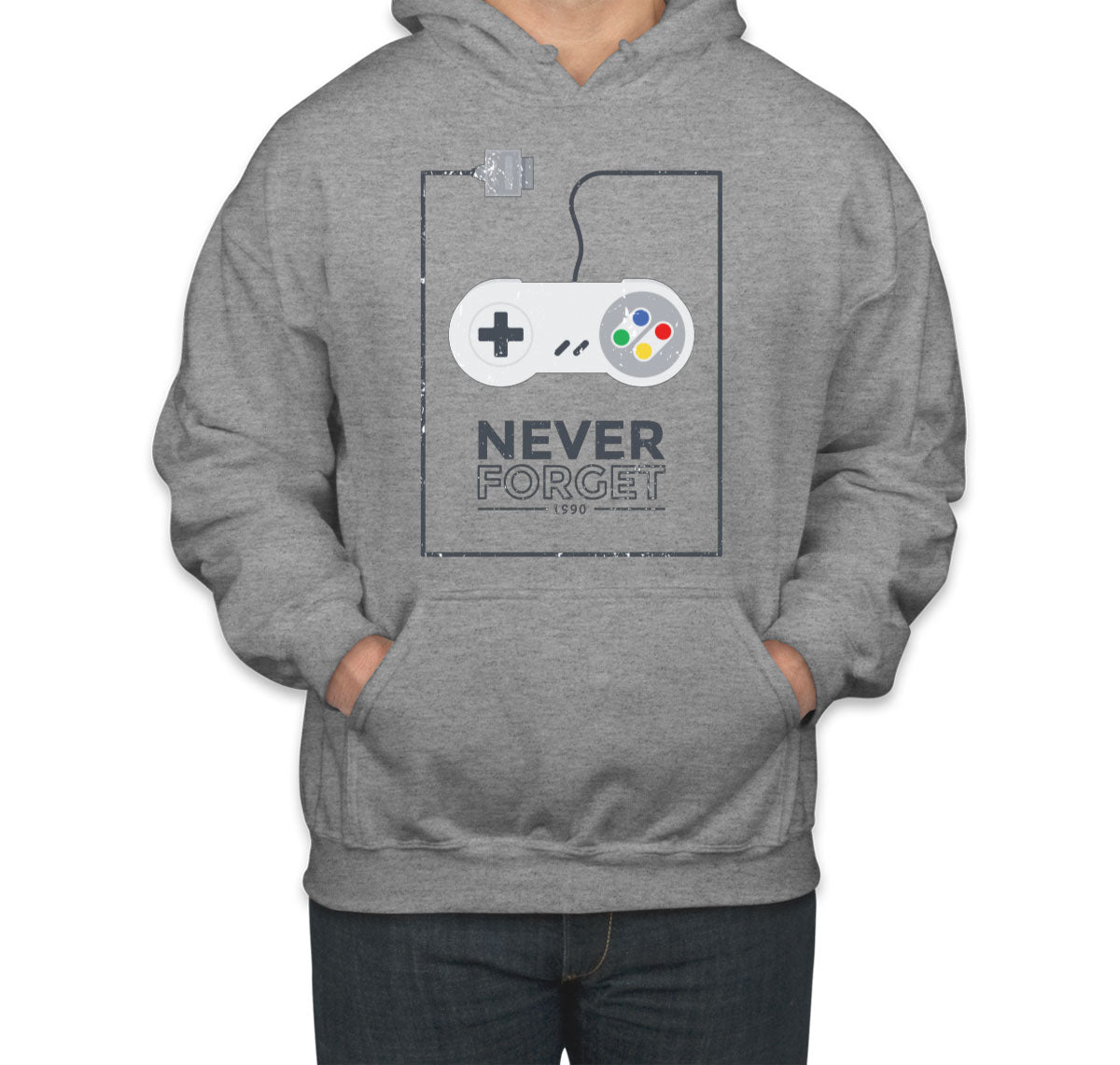 Never Forget Retro Gaming Console Unisex Hoodie