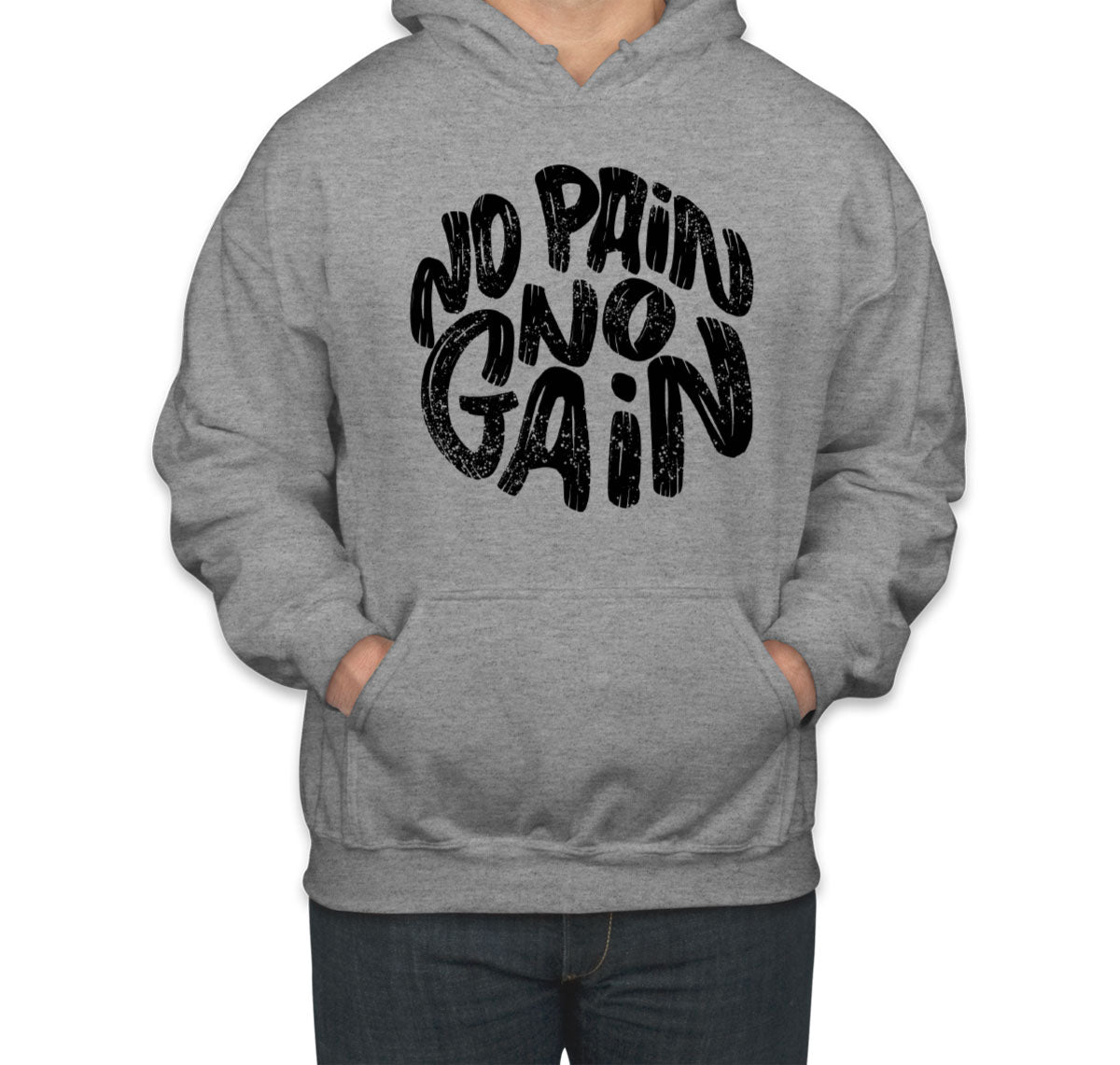 No Pain No Gain Gym Fitness Unisex Hoodie