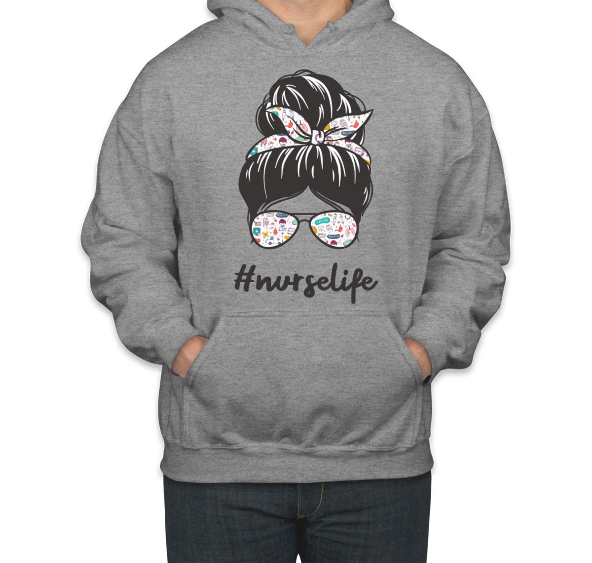 Nurse Life Bun Unisex Hoodie
