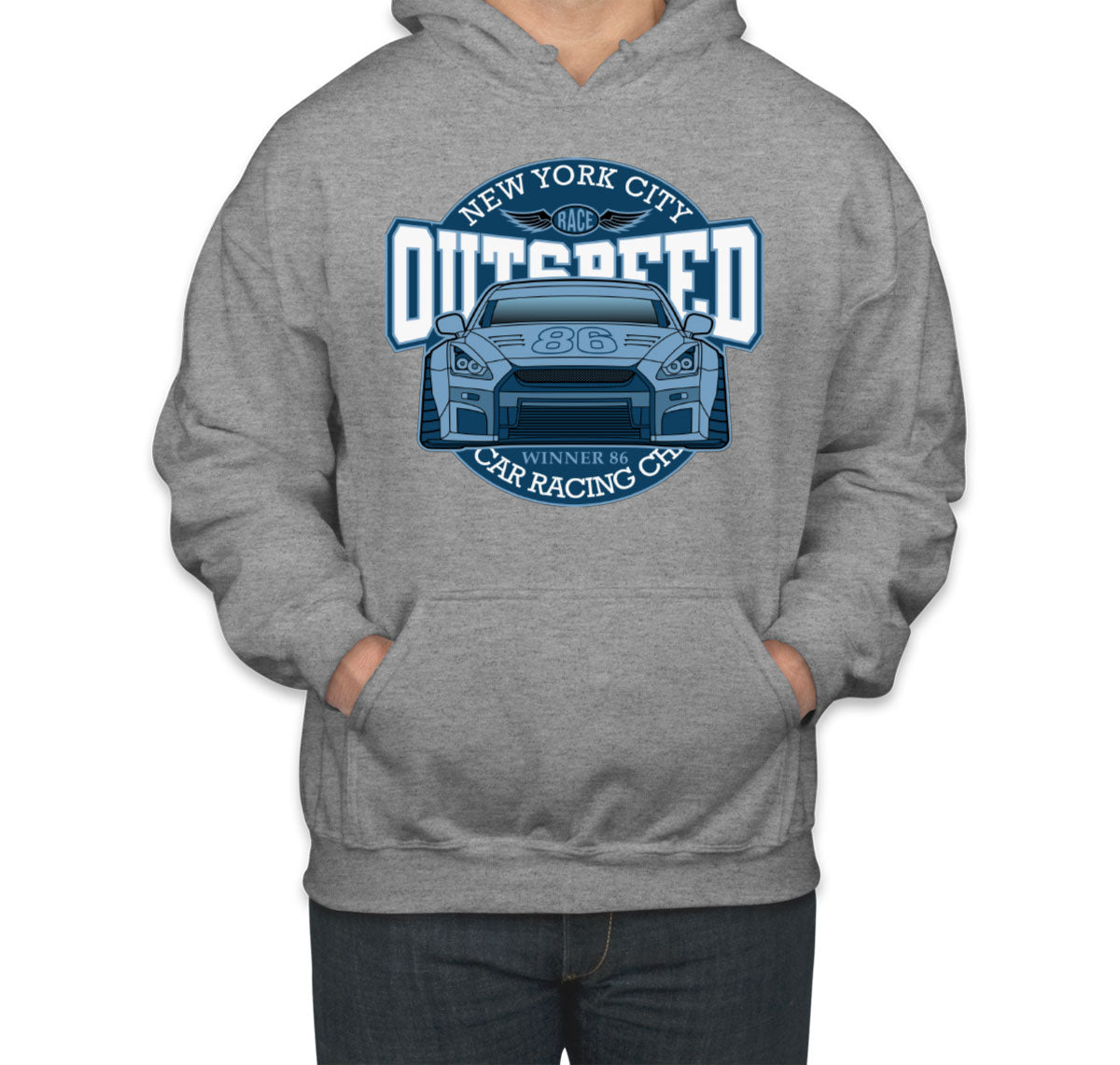 New York City Car Racing Outspeed Unisex Hoodie