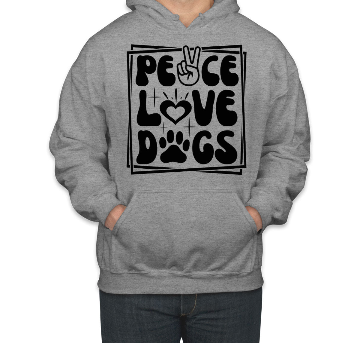 Peace Love Dogs Unisex Hoodie