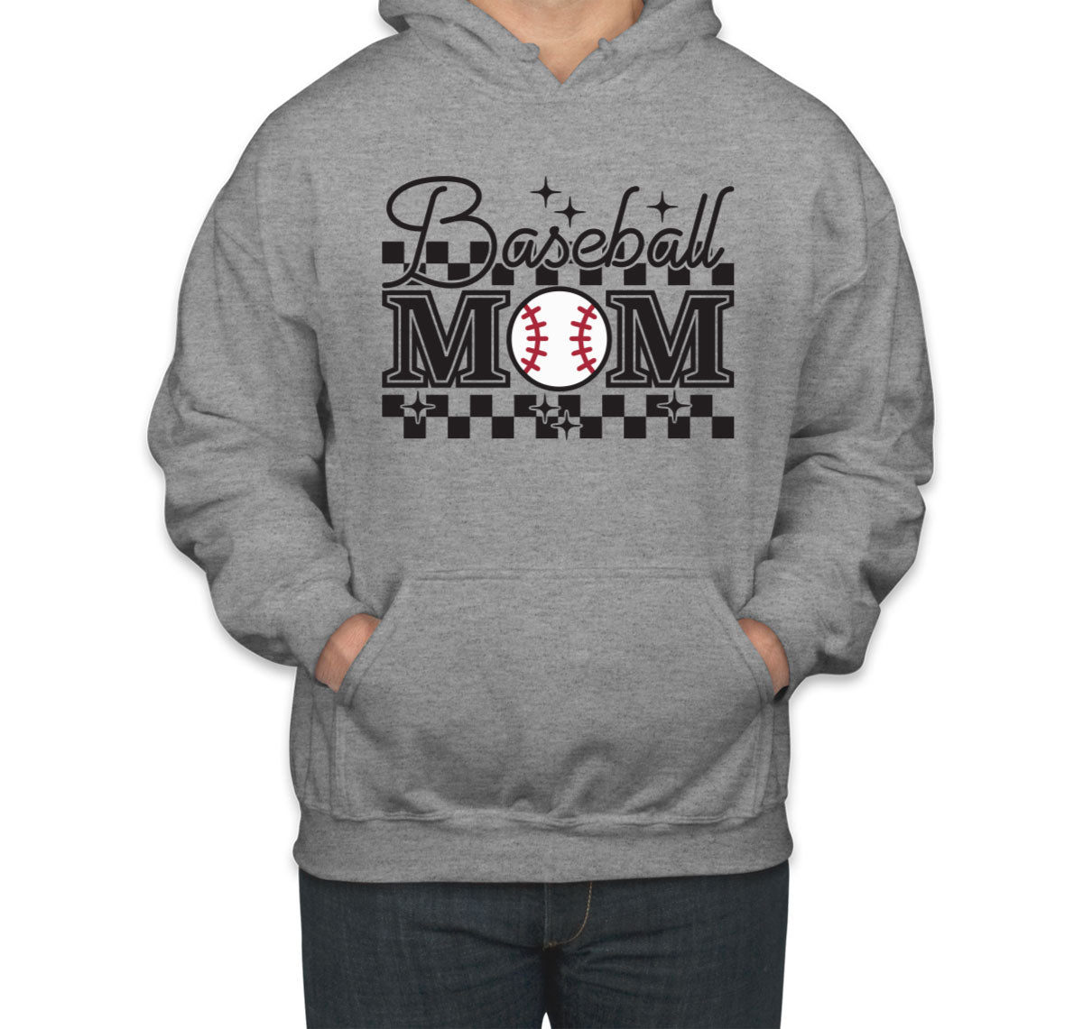 Retro Baseball Mom Unisex Hoodie
