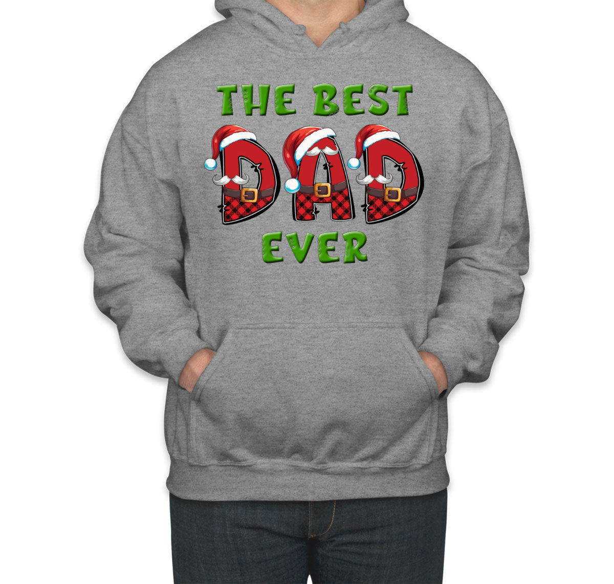 Best Dad Ever Christmas Santa Unisex Hoodie