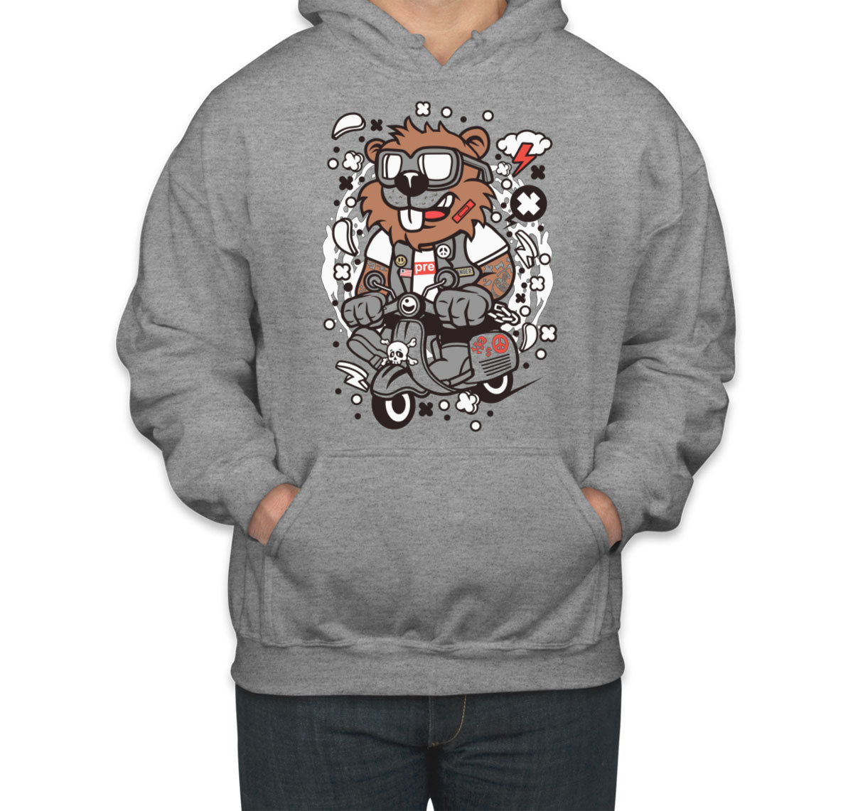 Scooter Beaver Unisex Hoodie