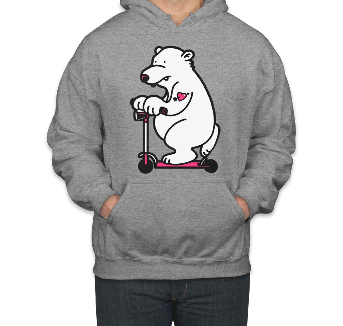 Scooter Bear Unisex Hoodie