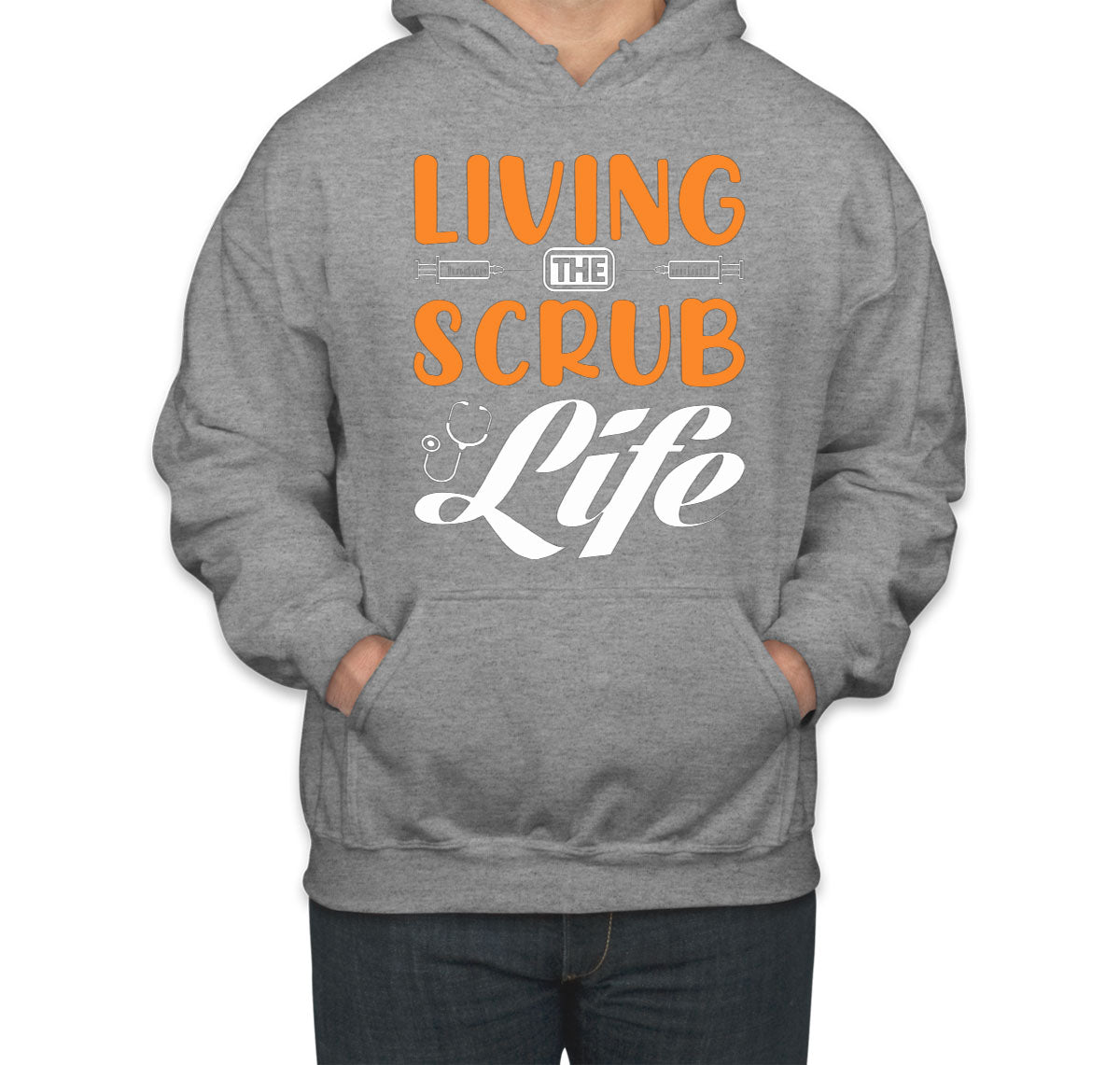 Living The Scrub Life Nurse Unisex Hoodie