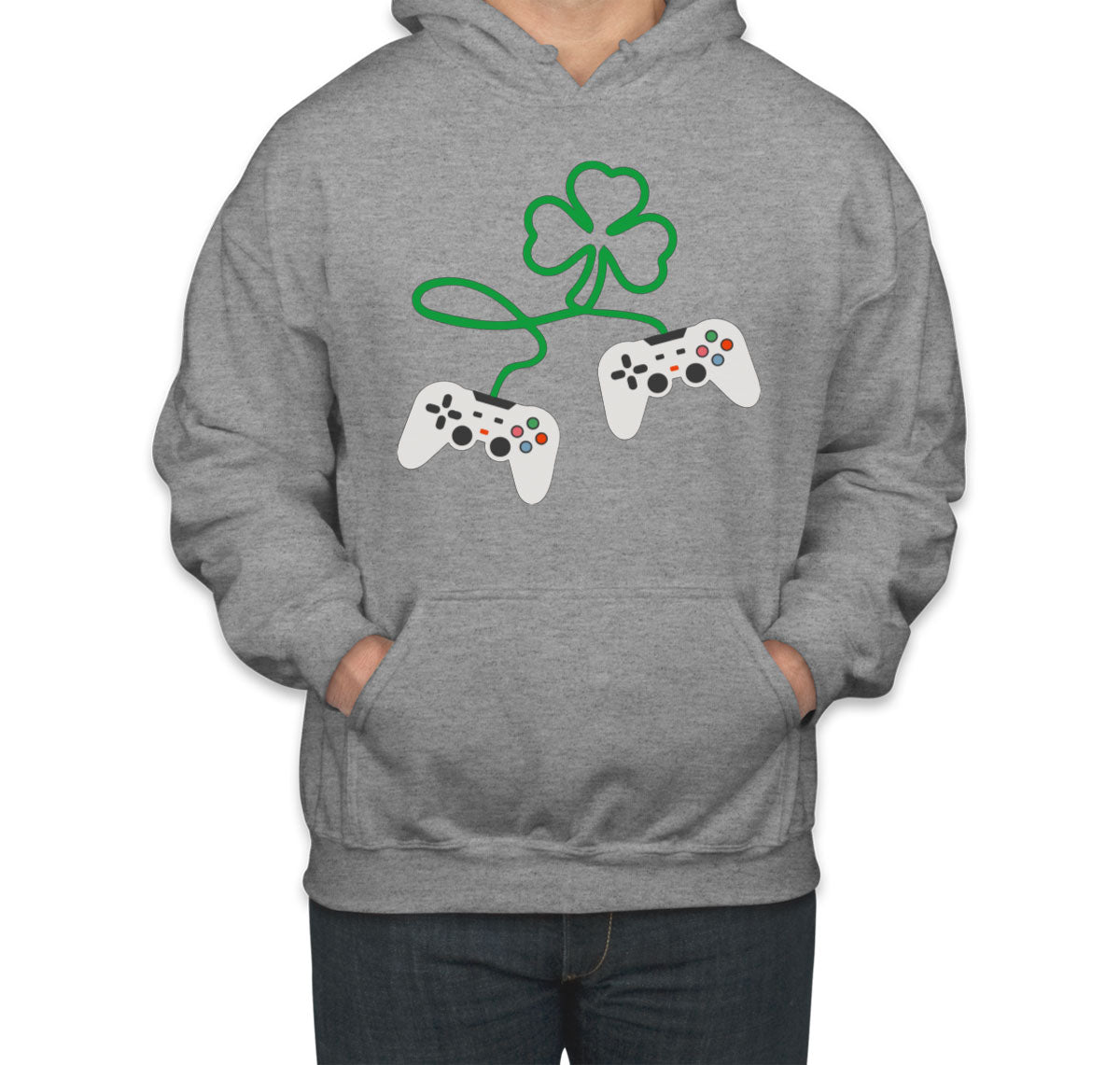 Shamrock Video Gamer St. Patrick's Day Unisex Hoodie