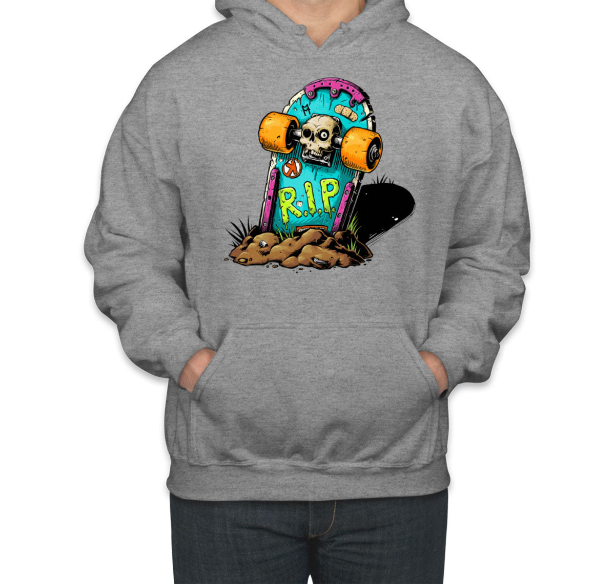 Skateboard Graveyard RIP Unisex Hoodie