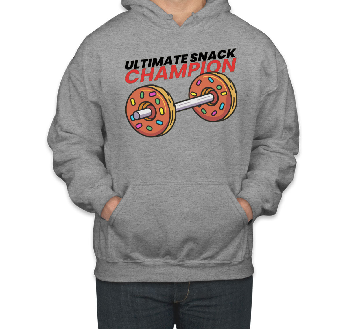Ultimate Snack Champion Donut Gym Fitness Unisex Hoodie