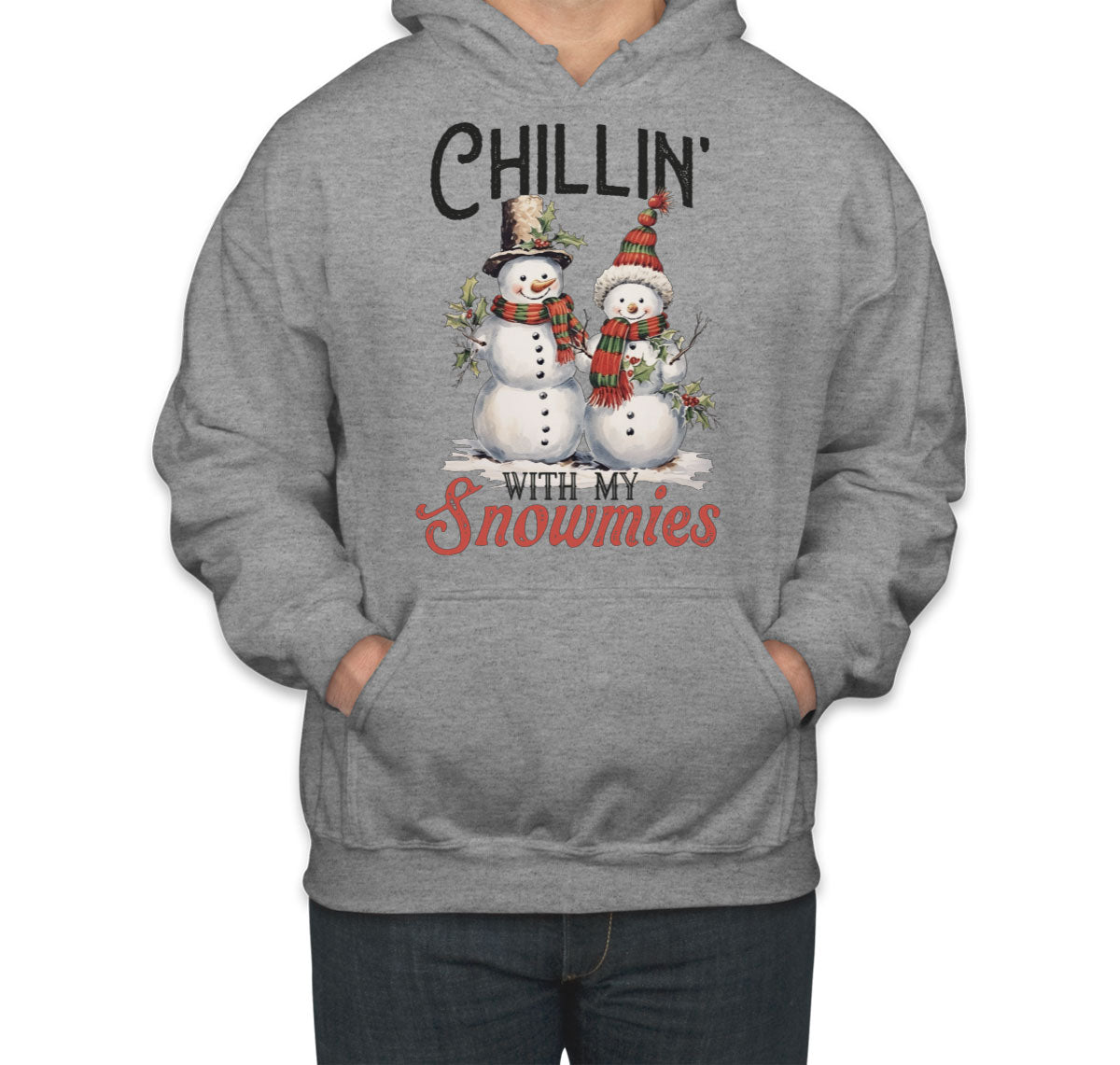 Chillin' With My Snowmies Christmas Unisex Hoodie