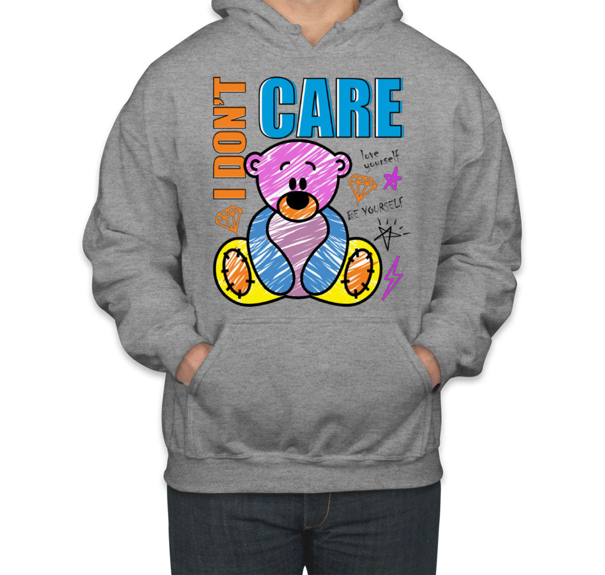 Teddy Bear I Don't Care Unisex Hoodie