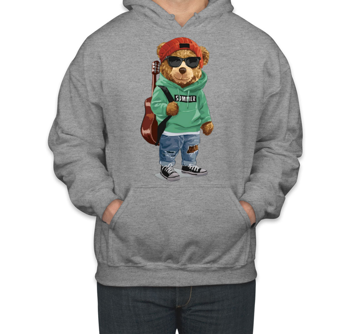 Teddy Bear Musician Unisex Hoodie