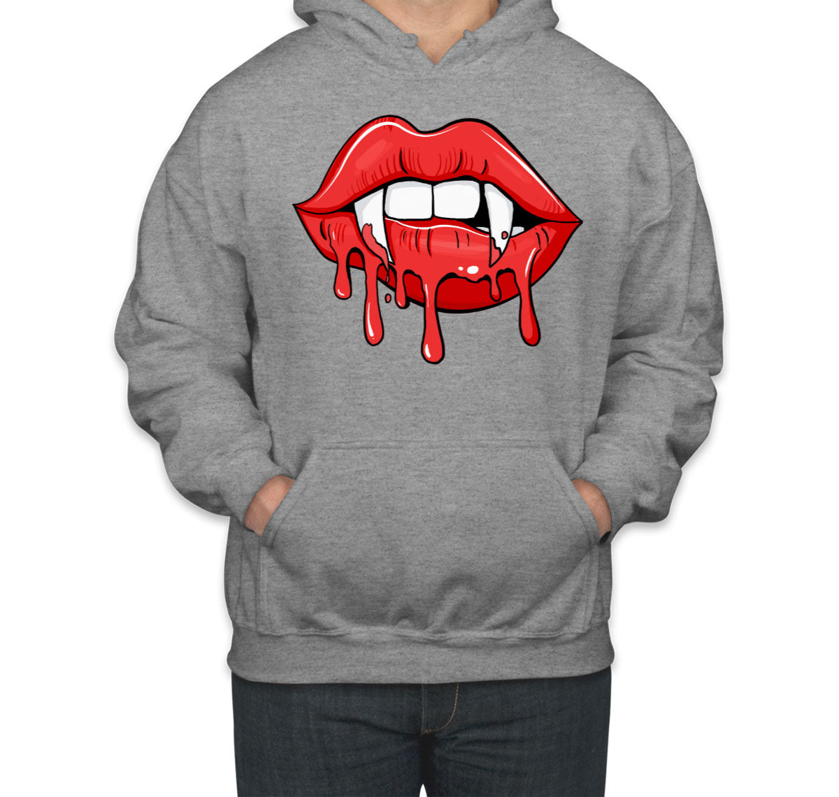 Vampire Pointed Lips Halloween Unisex Hoodie