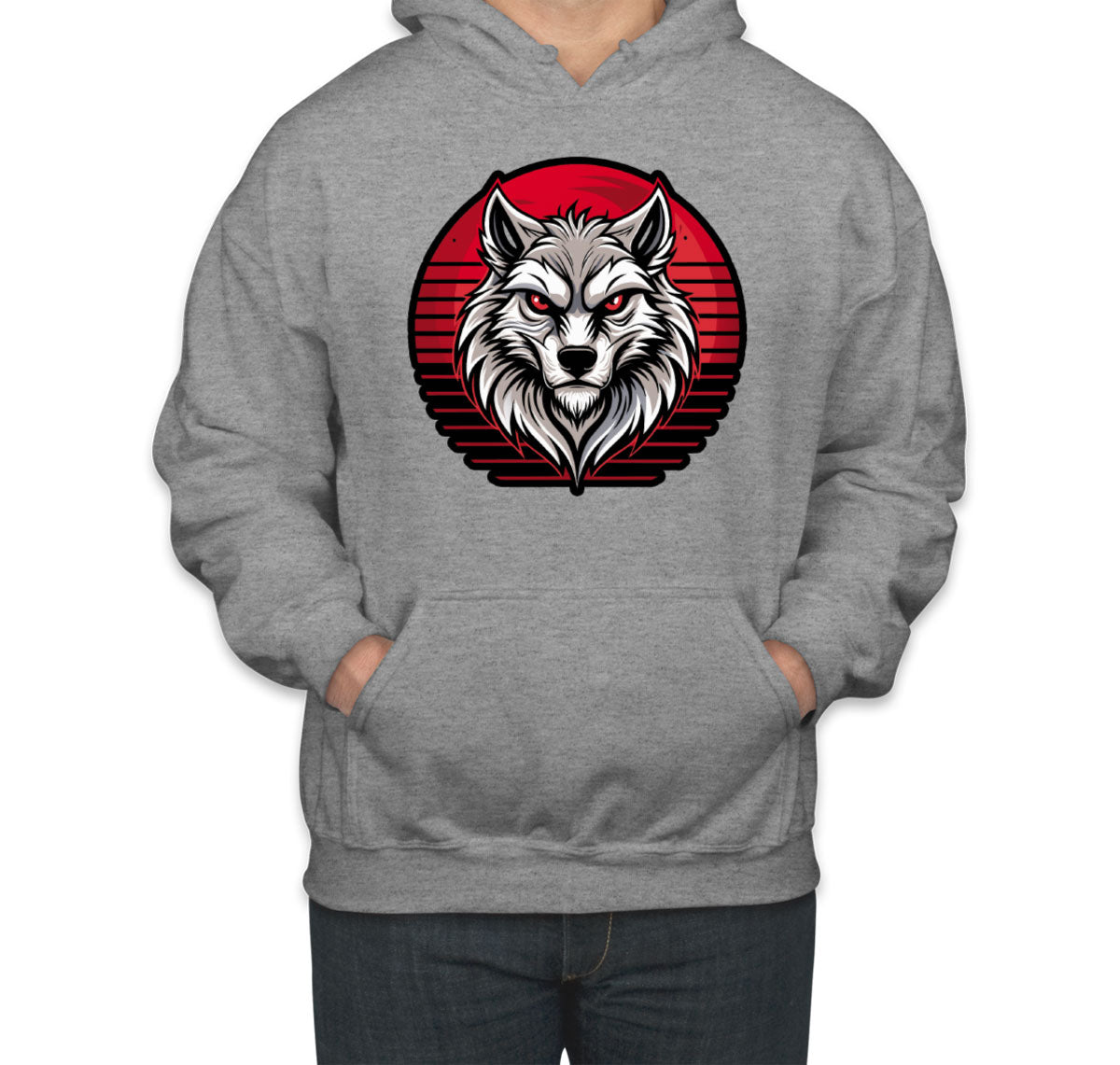 Wolf Head Unisex Hoodie