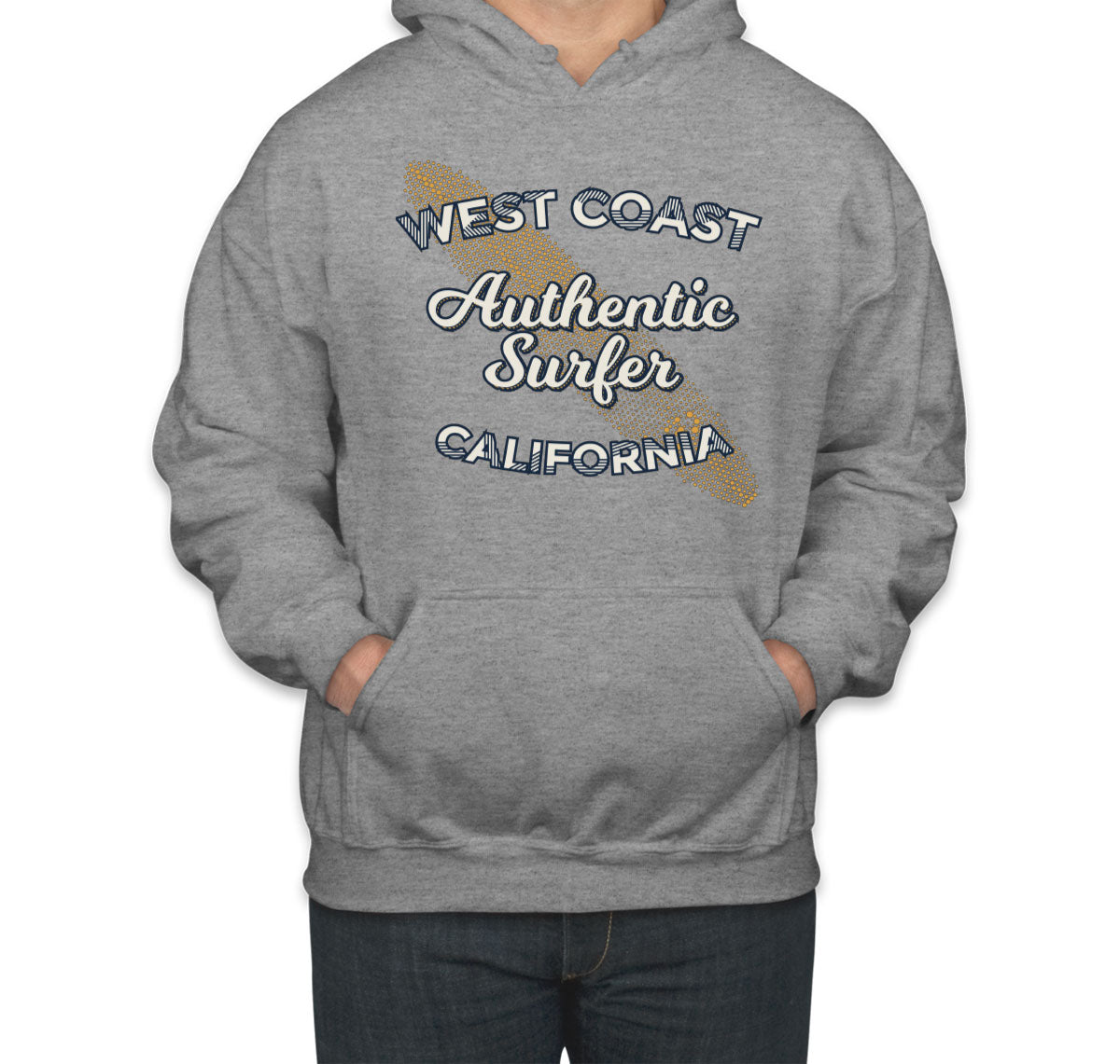 Authentic Surfer West Coast California Unisex Hoodie
