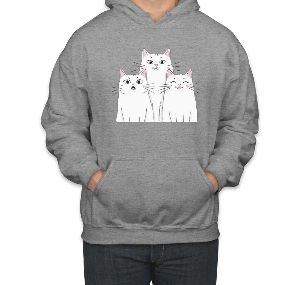 White Cats Unisex Hoodie