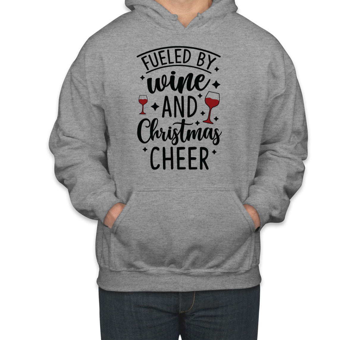 Fueled By Wine And Christmas Cheer Unisex Hoodie