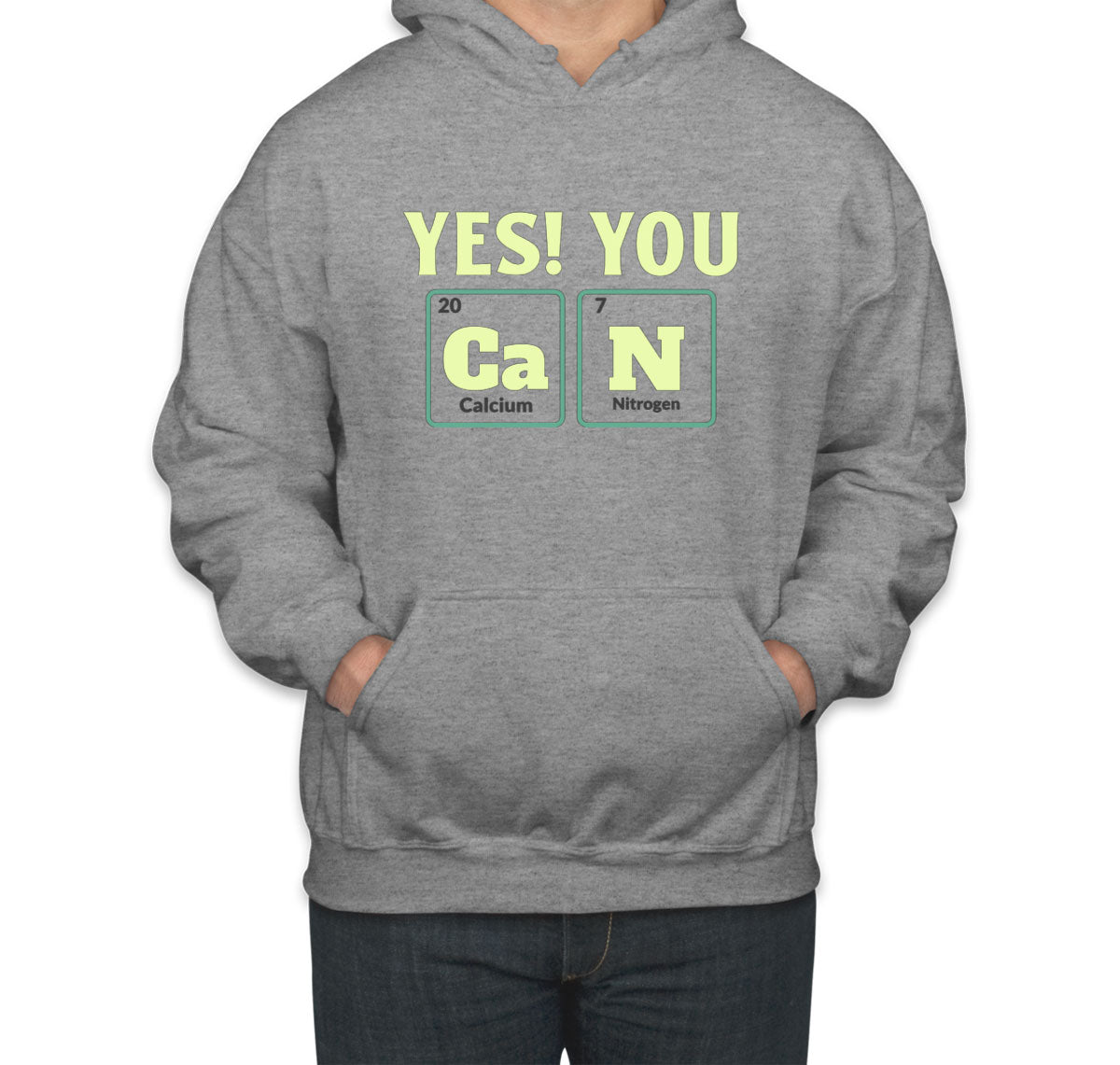 Yes You Can Funny Periodic Table Unisex Hoodie