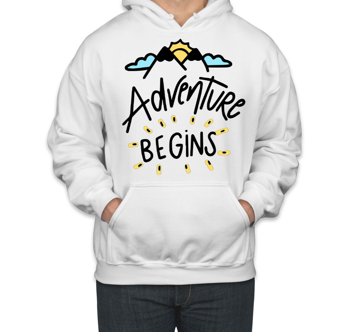 Adventure Begins Camping Unisex Hoodie